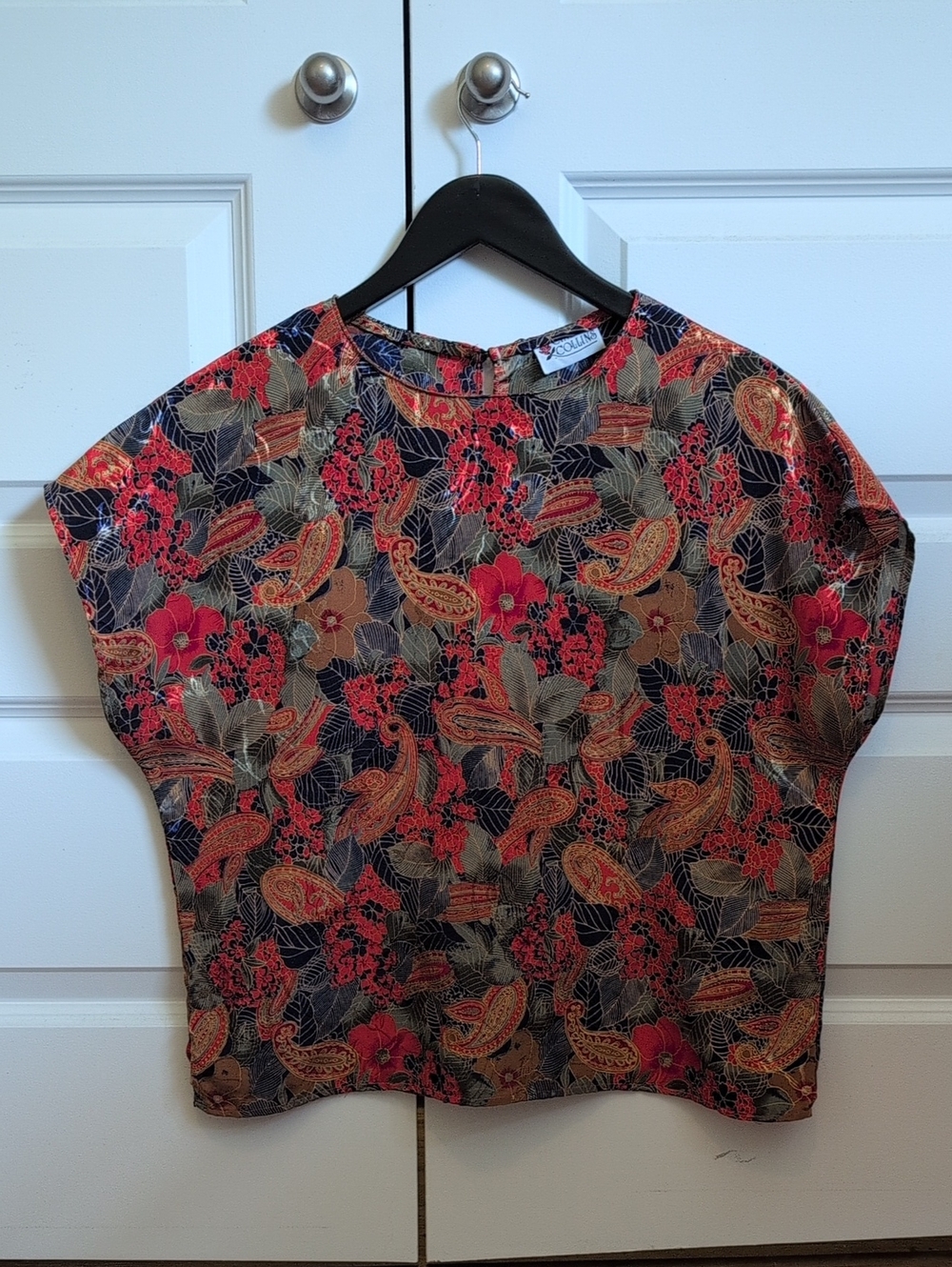 Boxy Bold Vintage Floral Blouse